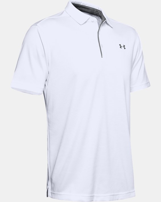 Herren UA Tech™ Poloshirt, White, pdpMainDesktop image number 4